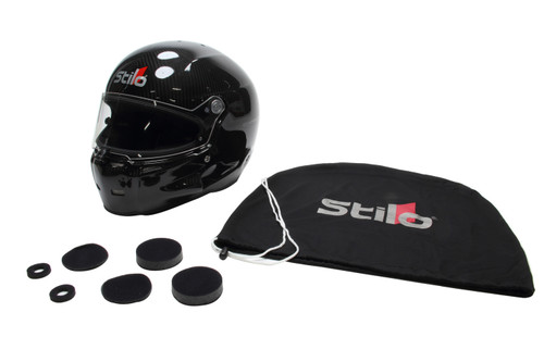 Stilo AA0700AF1T59 Helmet, ST5 GT Carbon, Full Face, Snell SA2020, Head and Neck Support Ready, Carbon Fiber, Large, Each