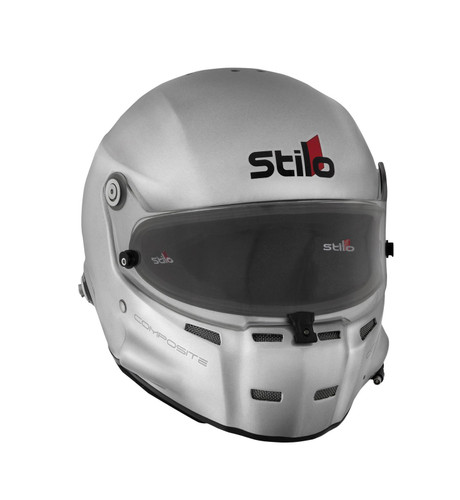 Stilo AA0700AF2T60 Helmet, ST5 GT, Full Face, Snell SA2020, Head and Neck Support Ready, Silver, Large Plus, Each
