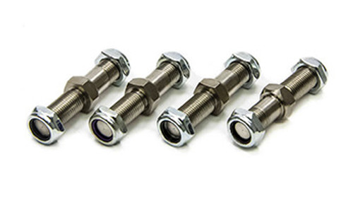 Ti22 Performance TIP1160 Tie Rod and Drag Link Stud, 1/2-20 in Thread, Hex Head, lock Nuts Included, Titanium, Natural, Set of 4