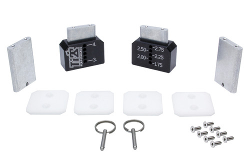 Ti22 Performance TIP2980 Setup Blocks, Short, 1-3/4 to 4 in Adjustable, Magnetic Base, Aluminum, Pair