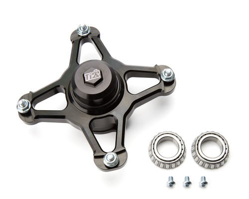 Ti22 Performance TIP3564 Wheel Hub, Front, Direct Mount, Driver Side, REM Bearings, Aluminum, Black Anodized, Each