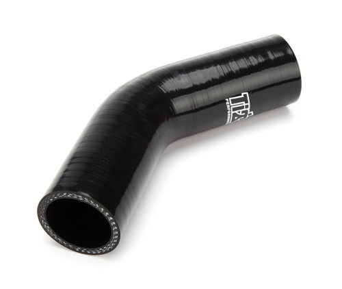 Ti22 Performance TIP5161 Radiator Hose, Lower, 45 Degree Bend, 1-1/2 in ID, Silicone, Black, Sprint Car, Each