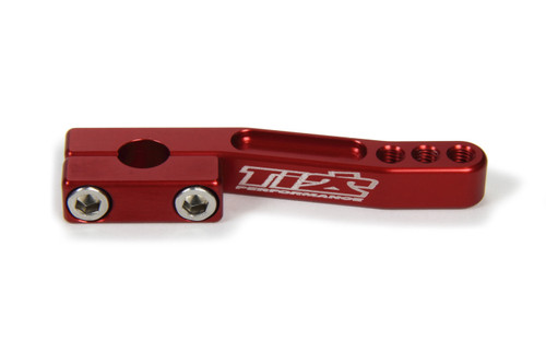 Ti22 Performance TIP5531 Throttle Arm, 3/8 in, Aluminum, Red Anodized, Sprint Car, Each