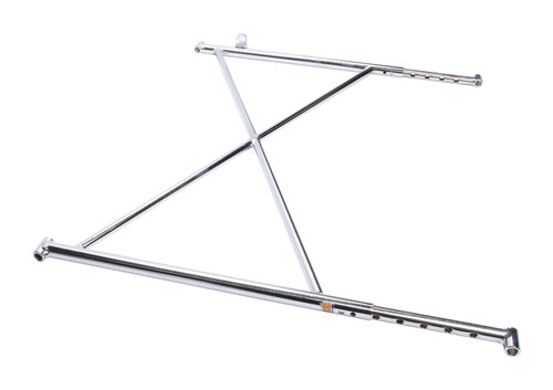 Ti22 Performance TIP6001 Wing Mount, Top Wing Tree, 16 Tall, 26 in Wide, Sliders Included, Chromoly, Chrome, Ti22 Sprint Car, Kit