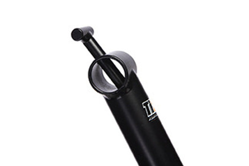 Ti22 Performance TIP6018 Wing Post, Top, 12 in Long, Chromoly, Black Powder Coat, Sprint Car, Each