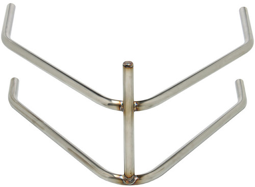 Ti22 Performance TIP7030 Bumper, Rear, 1 in Tube, Post, Stainless, Natural, Sprint Car, Each