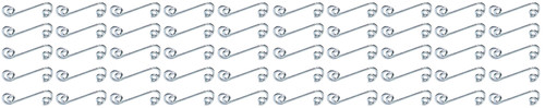 Ti22 Performance TIP8120-50 Quick Turn Fastener Spring, 3/4 in Long, 0.200 in Reach, Steel, Zinc Oxide, Set of 50