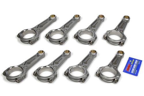 Wiseco SC6000-927 Connecting Rod, Boostline, I Beam, 6.000 Long, Bushed, 7/16 in Cap Screws, Forged Steel, Small Block Chevy, Set of 8