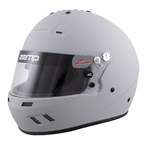 Zamp H77215FM RZ-59 Helmet, Closed Face, Snell SA2020, Head and Neck Support Ready, Flat Gray, Medium, Each