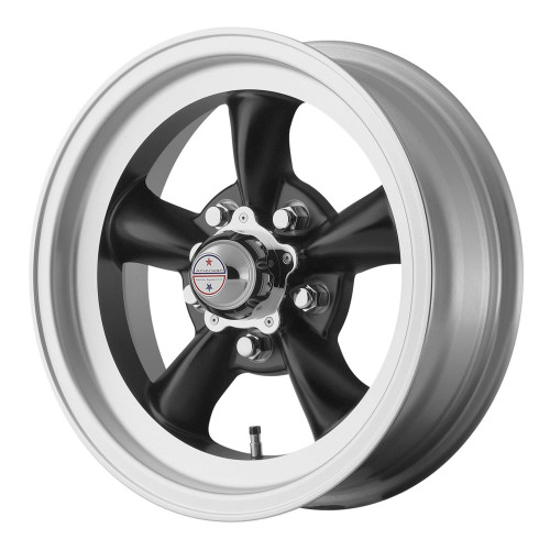 American Racing Wheels VN1055861B Wheel, 15 x 8.5 in, 3.770 in Backspace, 5 x 150.65 mm Bolt Pattern, Aluminum, Satin Black Paint / Machined Lip, Each