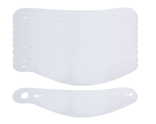 Bell Helmets 2030014 Helmet Shield Tear Off, 5 mm Thick, Plastic, Clear, Bell Helmets, Set of 10