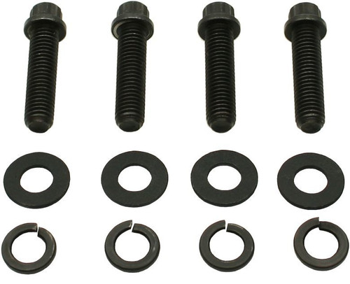 Brinn Transmission 74064 Bellhousing Bolt Kit, 1/2-13 in Thread, 2.000 in Long, 12-Point Head, Chromoly, Black Oxide, Set of 4