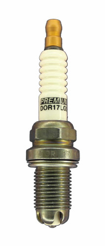 Brisk Racing Spark Plugs DOR17LGS Spark Plug, Premium Racing, 14 mm Thread, 19 mm Reach, Heat Range 17, Gasket Seat, Resistor, Each