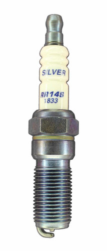 Brisk Racing Spark Plugs RR14S Spark Plug, Silver Racing, 14 mm Thread, 25 mm Reach, Heat Range 14, Tapered Seat, Resistor, Each