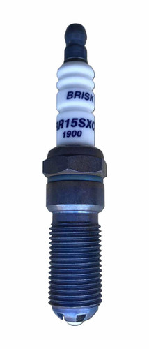 Brisk Racing Spark Plugs RR15SXC Spark Plug, Premium Racing, 14 mm Thread, 25 mm Reach, Heat Range 15, Tapered Seat, Resistor, Each