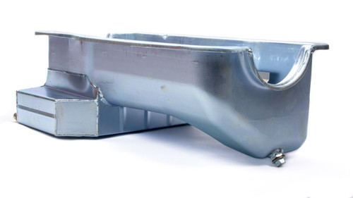 Champ Pans CP351LT Engine Oil Pan, Circle Track, Rear Sump, 8 qt, 7 in Deep, Steel, Zinc Plated, Small Block Ford, Each