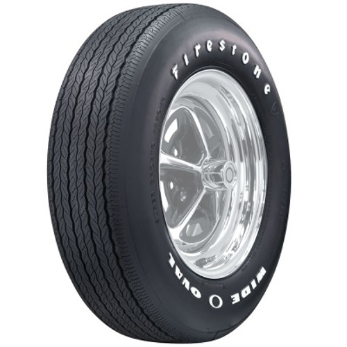 Coker Tire 62490 Tire, Firestone Wide Oval Radial, FR70-15, Radial, White Letter Sidewall, Each