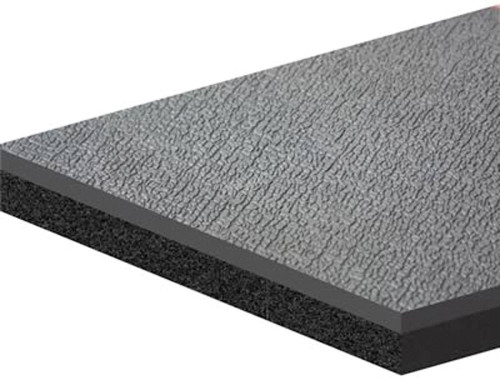 Dynamat 21206 Heat and Sound Barrier, Dynadeck, 72 x 54 in Sheet, 0.452 in Thick, Carpet / Rubber / Vinyl, Black, Each