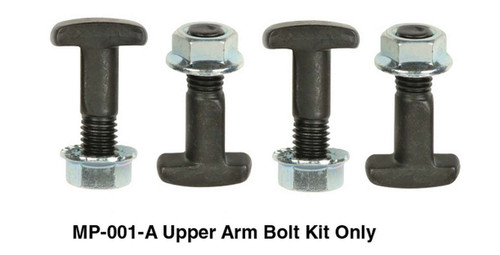 Heidts Rod Shop MP-001-A Control Arm T-Bolt, Upper Arms, Hex Head, Steel, Natural, Kit