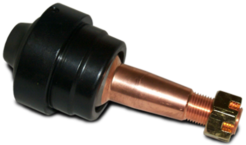 Howe 22426 Ball Joint, Greasable, Lower, Screw-In, 1.690 in/ft Taper, 3.980 in Stud, 5/8-18 in Thread, Aluminum Cap, Black Anodized, Each