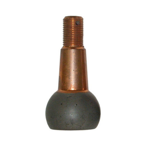 Howe 2243810 Ball Joint Stud, 3.000 in/ft Taper, 4.150 in Long, Plus 1.00 in Extended Length, 1.437 in Ball, 5/8-18 in Thread, Steel, Copper Plated, Each