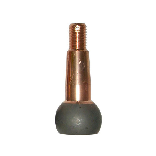 Howe 224383 Ball Joint Stud, 2.000 in/ft Taper, 3.450 in Long, Plus 0.300 in Extended Length, 1.437 in Ball, 5/8-18 in Thread, Steel, Copper Plated, Each