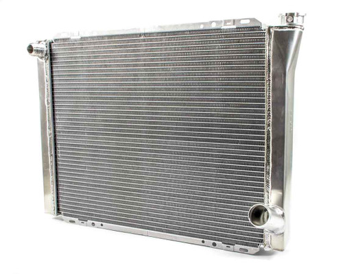 Howe 342A16 Radiator, 26.750 in W x 20 in H x 3 in D, Driver Side Inlet, Passenger Side Outlet, Aluminum, Natural, Each