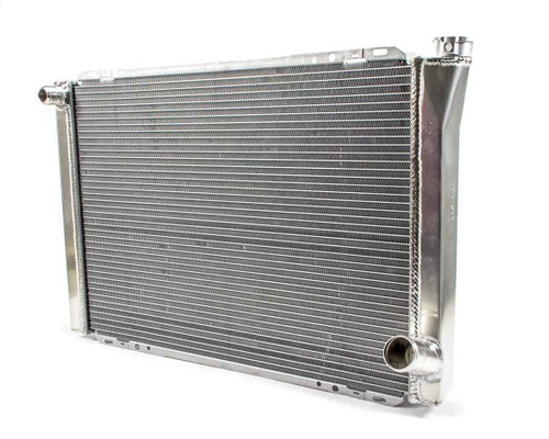 Howe 342A2816 Radiator, 28.750 in W x 19.500 in H x 3 in D, Driver Side Inlet, Passenger Side Outlet, Aluminum, Natural, Each