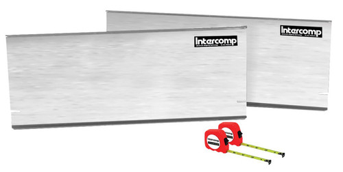 Intercomp 102009 Toe-In Plates, 2 Plates, 2 Tape Measures, Aluminum, Natural, Kit