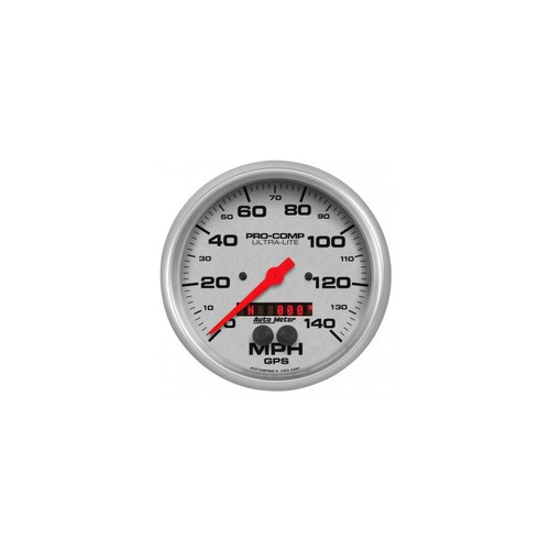 AutoMeter 4481 5 in. GPS Speedometer, 0-140 MPH, Ultra Lite, Silver