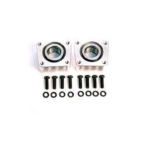 Moser Engineering 9200 C-Clip Eliminator Kit, Bearings / Gaskets / Hardware Included, Aluminum, Natural, Stock Axles, GM 10-Bolt / 12-Bolt Drum Brakes, Kit