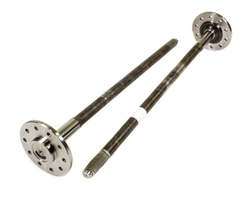 Moser Engineering A102802 Axle Shaft, 29-1/2 in Long, 28 Spline Carrier, 5 x 4.75 in Bolt Pattern, C-Clip, Steel, Natural, GM 10-Bolt, GM A-Body 1965-67 / GM F-Body 1967-69 / GM X-Body 1968-76, Pair