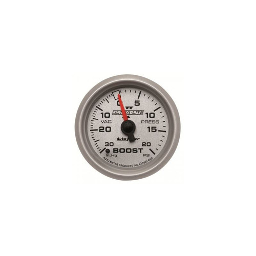 Auto Meter 4403 Ultra-Lite 2-5/8" Vacuum/Boost Mechanical Gauge - 30 In.Hg / 30 PSI