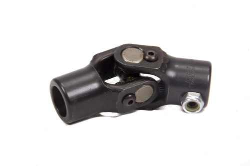 Sweet 401-50620 Steering Universal Joint, Single Joint, 3/4 in Smooth Bore to 1 in Double D, Steel, Black Paint, Each