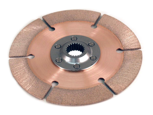 Tilton 64185-2-F-30 Clutch Disc, Full Circle 6-Rivet, 7-1/4 in Diameter, 1 in x 23 Spline, Rigid Hub, Metallic, Tilton Clutches, Each