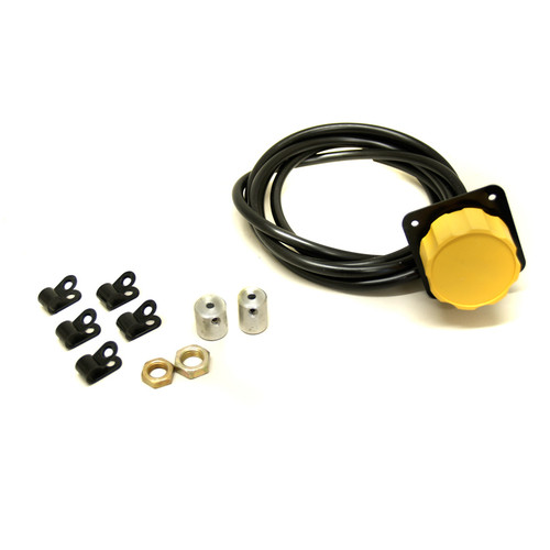 Tilton 72-508 Brake Bias Adjuster, Standard, 3/8-24 in and 7/16-20 in Couplers, 6 ft Cable, Panel Mount, Yellow Knob Adjuster, Kit