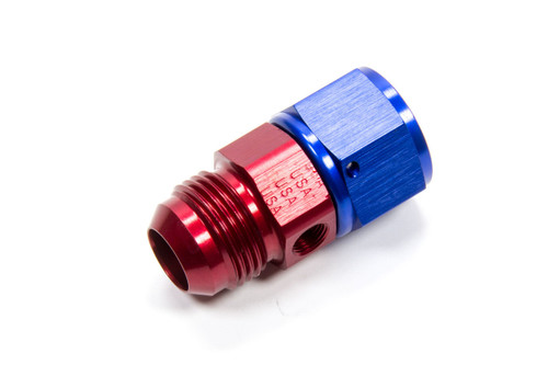 XRP-Xtreme Racing Prod. 700204 Fitting, Adapter, Straight, 12 AN Male to 12 AN Female Swivel, Aluminum, Blue / Red Anodized, Each