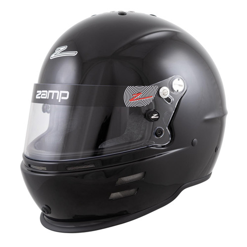 Zamp H766003L RZ-60 Helmet, Closed Face, Snell SA2020, Head and Neck Support Ready, Gloss Black, Large, Each