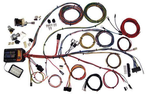 American Autowire 510006 Car Wiring Harness, Builder 19 Series, Complete, 19 Power Outlets, GM Color Code, Universal, Kit