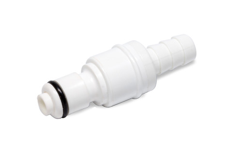 Cool Shirt 5014-0005 Fitting, Quick Disconnect, 5/16 in Hose Barb to 5/16 in NPT Male, Plastic, White, Each