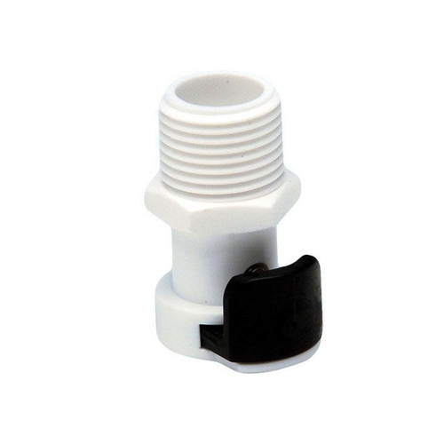 Cool Shirt 5014-0010 Fitting, Quick Disconnect, 3/8 in NPT Male, Plastic, White, Each