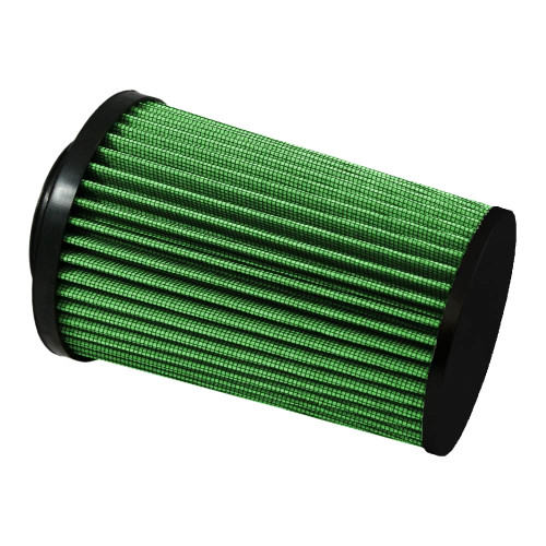 Green Filter 2084 Air Filter Element, Clamp-On, Conical, 5.5 in Diameter Base, 4.75 in Diameter Top, 7.88 in Tall, 3 in Flange, Reusable Cotton, Green, Universal, Each