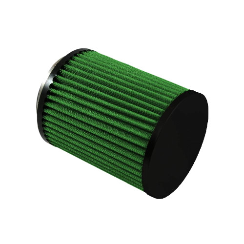Green Filter 2099 Air Filter Element, Clamp-On, Round, 4.75 in Diameter, 6.75 in Tall, 3 in Flange, Reusable Cotton, Green, Universal, Each