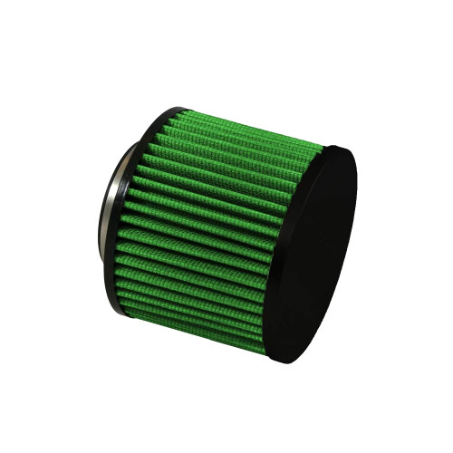 Green Filter 2184 Air Filter Element, Clamp-On, Round, 4.75 in Diameter, 4 in Tall, 2.44 in Flange, Reusable Cotton, Green, Universal, Each