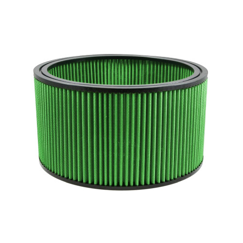 Green Filter 2350 Air Filter Element, Round, 11 in Diameter, 6 in Tall, Reusable Cotton, Green, Universal, Each
