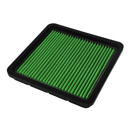 Green Filter 2421 Air Filter Element, Panel, Reusable Cotton, Green, Various Subaru Applications, Each
