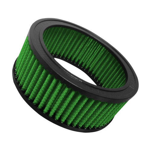 Green Filter 2440 Air Filter Element, Round, 6.33 in Diameter, 2.48 in Tall, Reusable Cotton, Green, Universal, Each