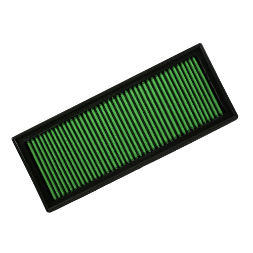 Green Filter 7147 Air Filter Element, Panel, Reusable Cotton, Green, Various Seat / Skoda / Volkswagen / Audi Applications, Each