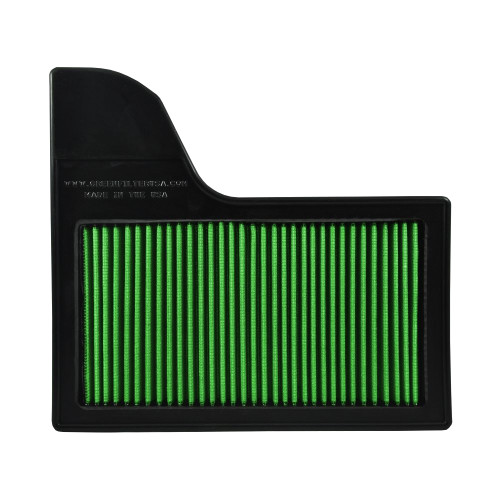 Green Filter 7275 Air Filter Element, Panel, Reusable Cotton, Green, Ford Mustang 2015-21, Each