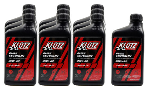 Klotz Synthetic Lubricants KE-950 Motor Oil, Pure Estorlin, 20W50, Synthetic, 1 qt, Set of 10